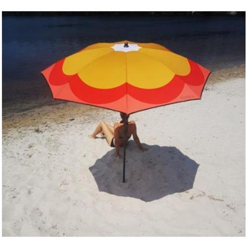 Beach Umbrella Medium / Pop Grass / Red Mustard