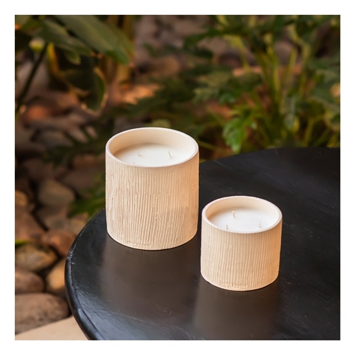 Candle Ceramique Striee