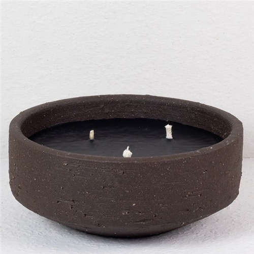 The Barro Series Outdoor Candle Charcoal Brown