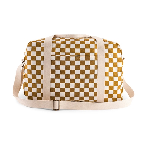 Paola Children's Bag/Check Ecru/Caramel