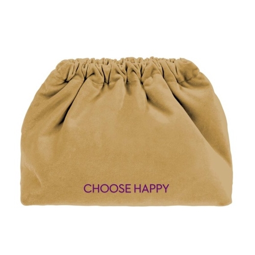 Velvet Clutch Bag Choose Happy