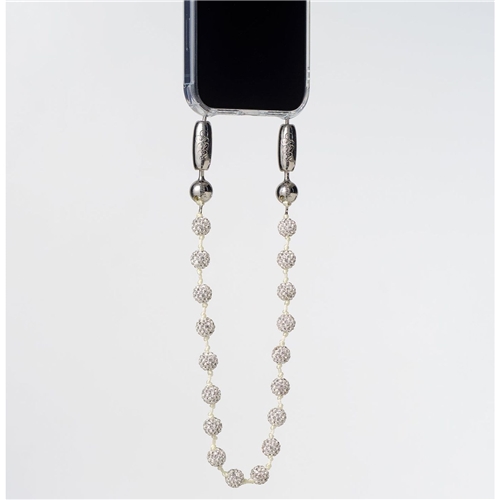 Pave Disco Ball Wristlet/ Diamond white