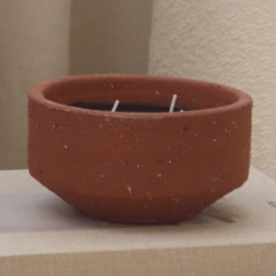 Outdoor Candle Terracotta Brown