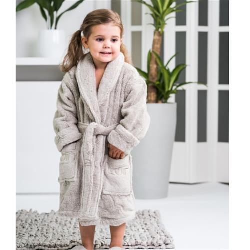 Kids Bathrobe 110 cm (3-5 yrs) / Sand