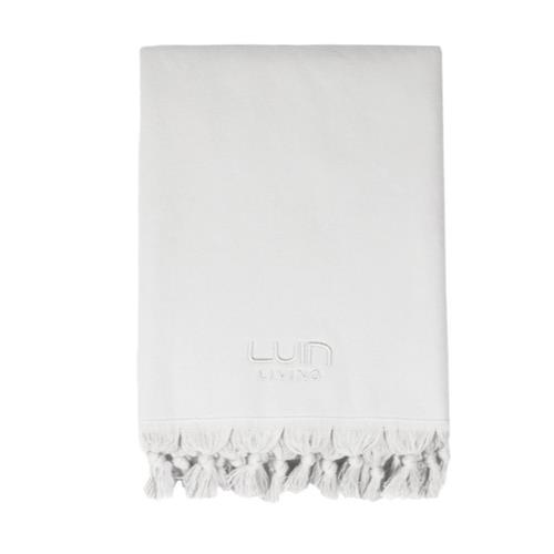 Organic Bath & Beach Towel 100x180 cm / Pearl Grey