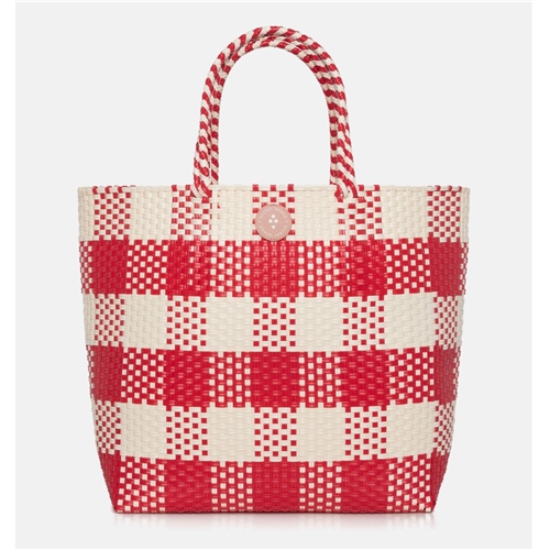 Woven Tote Bag Red