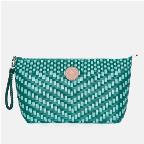 Woven Pencil Bag Turquoise