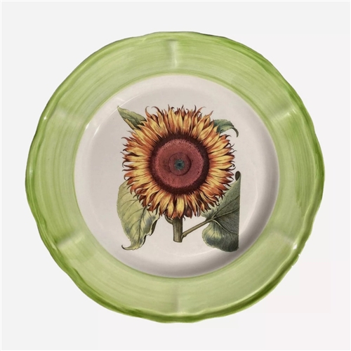 BOTANICA CERAMIC SALAD PLATE-SUNFLOWER