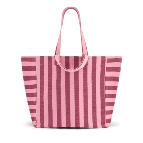 Elisa Cotton Bag / Stripes Bubble Pink