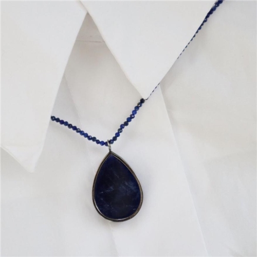 Lapis Beads & Ayolite Stone
