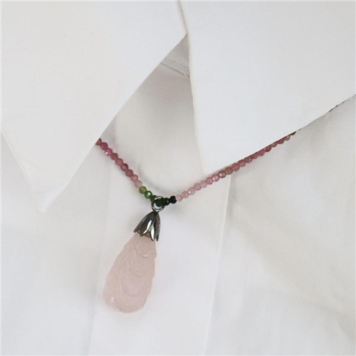 Tourmaline Beads & Rose Quartz
