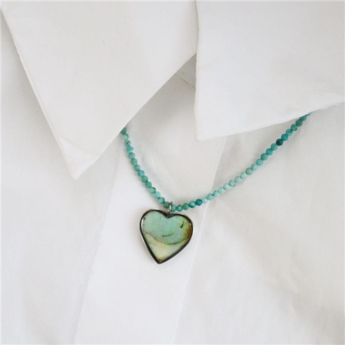 Turquoise Beads & Monarch Opal Stone