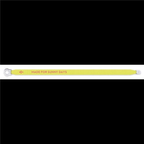 Satin Bracelet "Made for Sunny Days" Neon Yellow