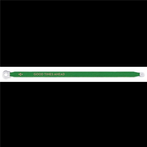 Satin Bracelet "Good Times Ahead" Green
