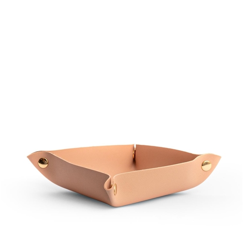 Leather Tray / Dusty Pink