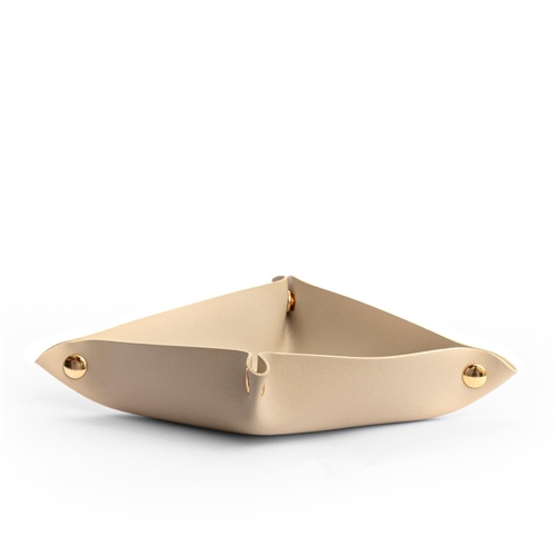 Leather Tray / light grey