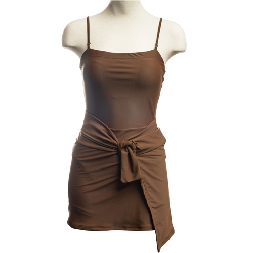 Paloma Swimsuit / Brown 2 Strap