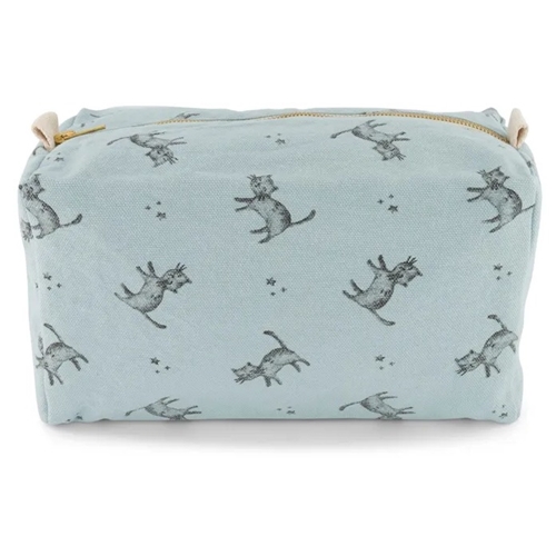 Toilet Bag Vic / Print Cat Blue Cloud