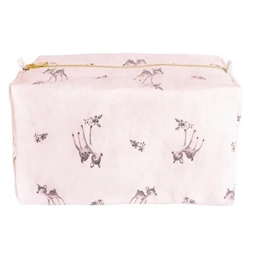 Toilet Bag Vic / Print Fawn Pink