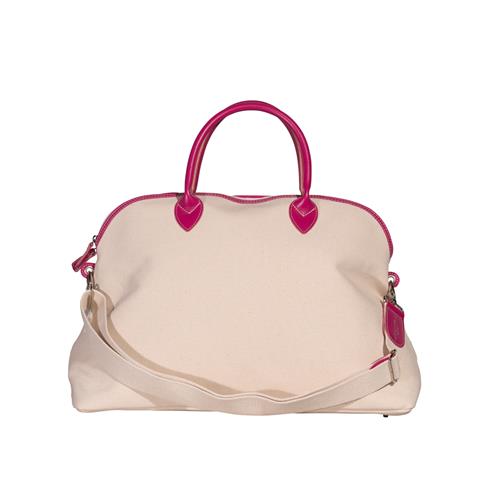 London Smart Bag / Beige/Fuchsia