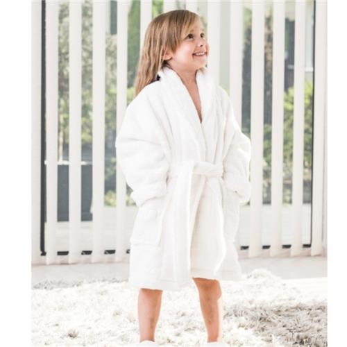 Kids Bathrobe 110 cm (3-5 yrs) / Snow