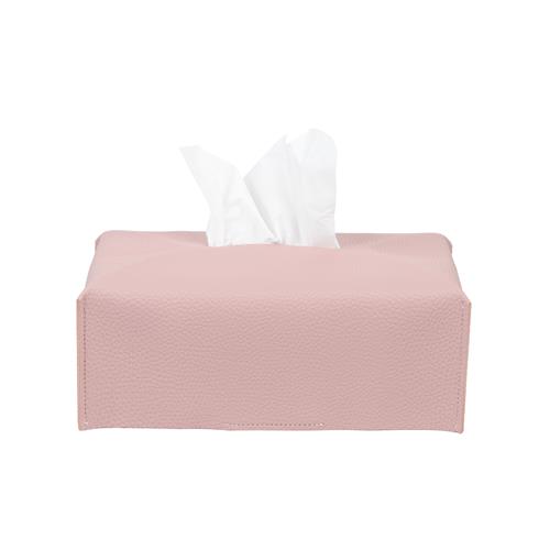 Leather Tissue Cover Rectangular / Dusty Pink