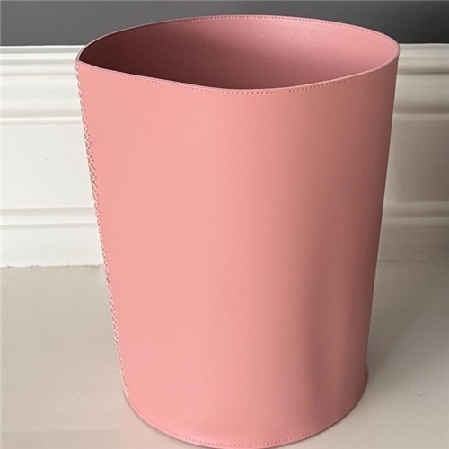 Leather Bin / Dusty Pink