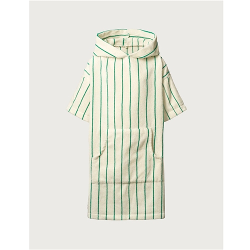 Bongusta/Naram Kids Poncho Pure White & Grass