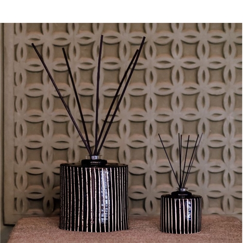 DIFFUSEUR CERAMIQUE ZEBRE/MANDARINE MAJORELLE