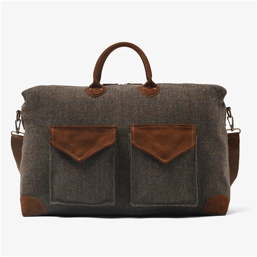 Harvard Safari Tweed Deluxe Bag / Chocolate