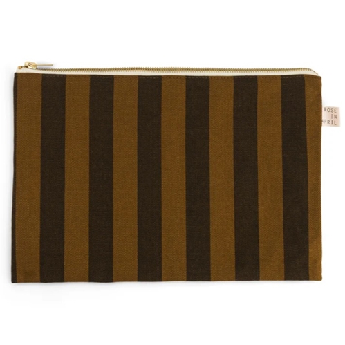 Lili Pouch / Stripes Black/Cumin