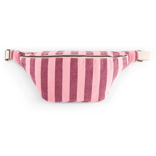 Banana Bag / Stripes Burgundy / Flamingo