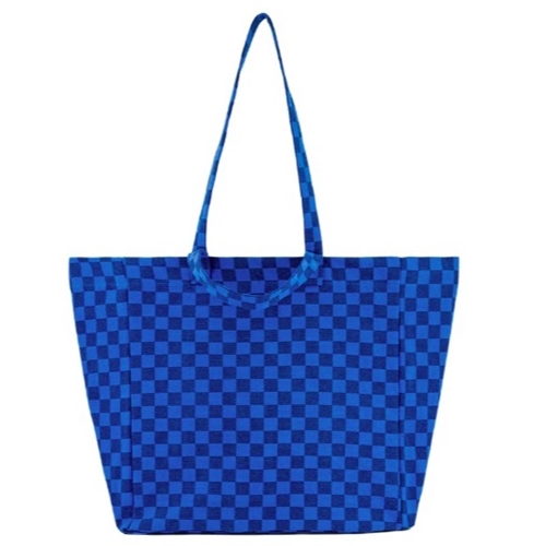 Elisa Cotton Bag / Checks Navy Blue/Greek