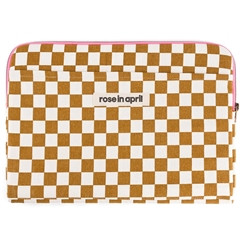 Laptop Bag/ Octave/Checks Ecru/Caramel