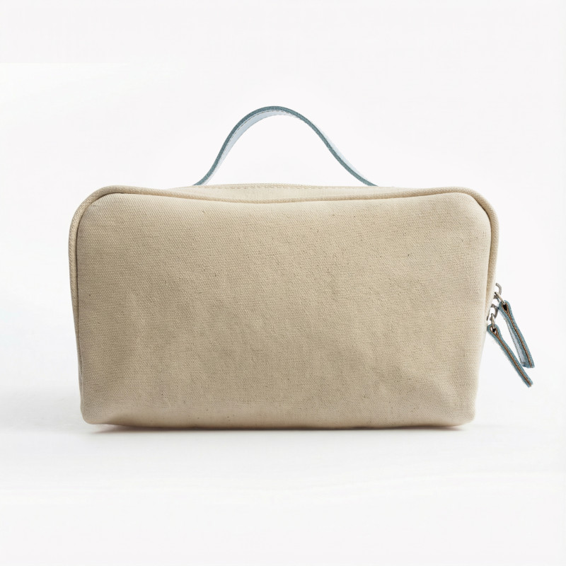 Beauty Case Berkeley / Beige/Light Blue