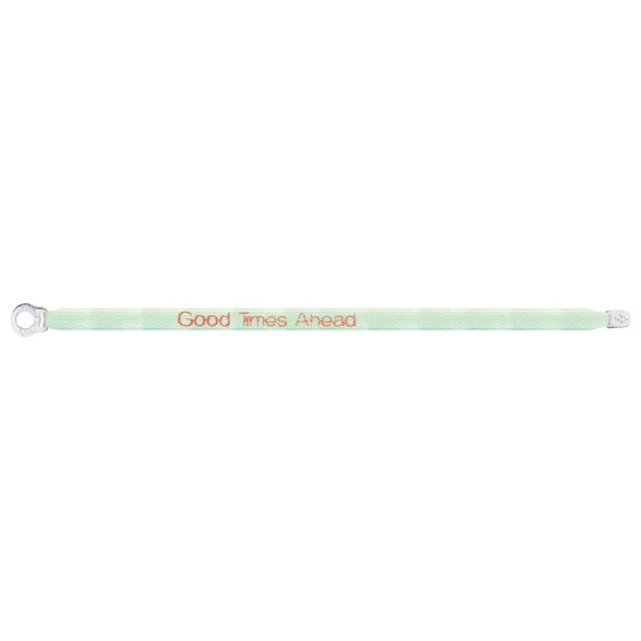 Satin Bracelet "Good Times Ahead" Green